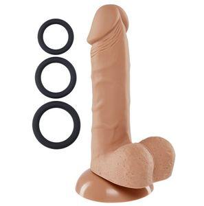 Pro Sensual Premium Silicone Dong 6 inch with 3 C-Rings