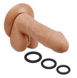 Pro Sensual Premium Silicone Dong 6 inch with 3 C-Rings