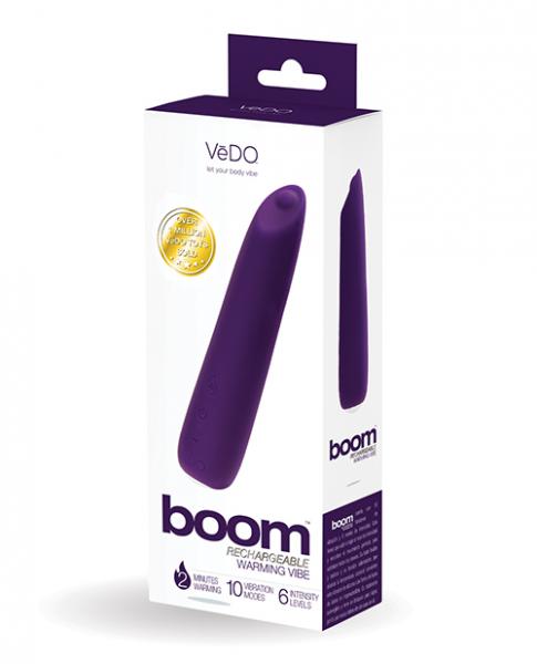 Vedo Boom Rechargeable Ultra Powerful Vibe - Purple