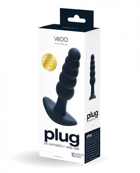 Vedo Plug Rechargeable Anal Plug  - Black