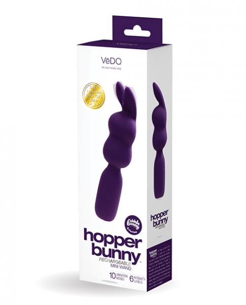 Vedo Hopper Bunny Rechargeable Mini Wand - Purple