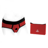 Spareparts Tomboi Nylon Briefs Harness Red/black Size L