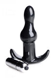 Bumpy Vibrating Anal Plug Black