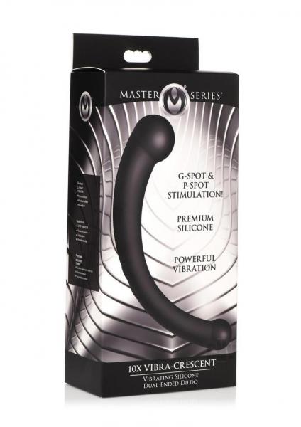 Ms Vibra Crescent Dual Dildo Black