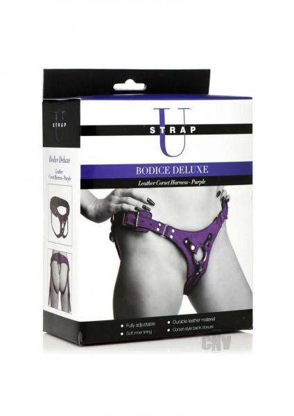 Strap U Bodice Dx Corset Harness Purple