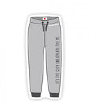 Grey Sweatpants Naughty Sticker - Pack Of 3