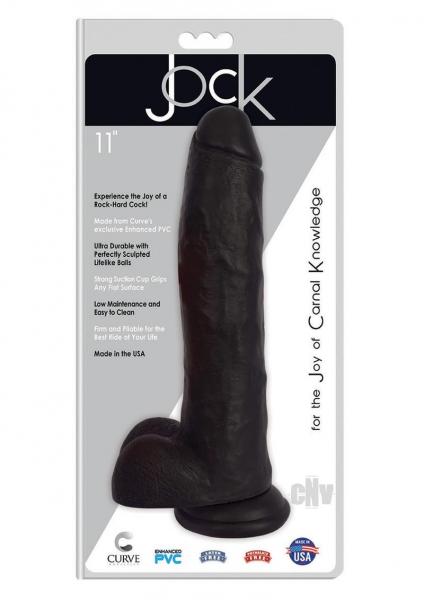 Jock Realistic Dong W/balls 11 Black