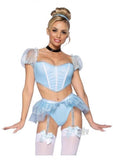 Glass Slipper Cinderella 4pc Sm Blu