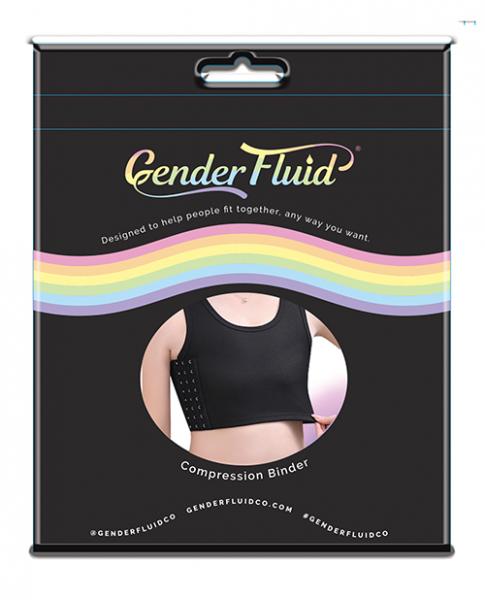 Gender Fluid Chest Compression Binder  - Xxl Black