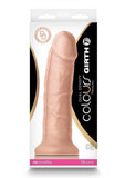 Colours Dual Density Girth 7 In. Dildo Beige