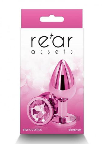 Rear Assets Metal Anal Plug Medium Pink