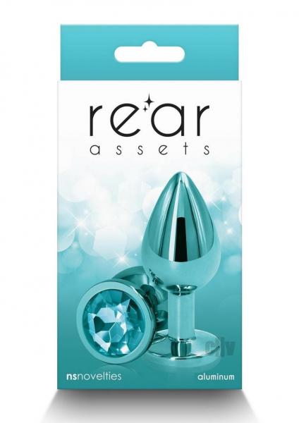 Rear Assets Metal Anal Plug Medium Teal