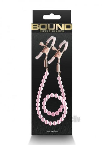 Bound Nipple Clamps Dc1 Pink