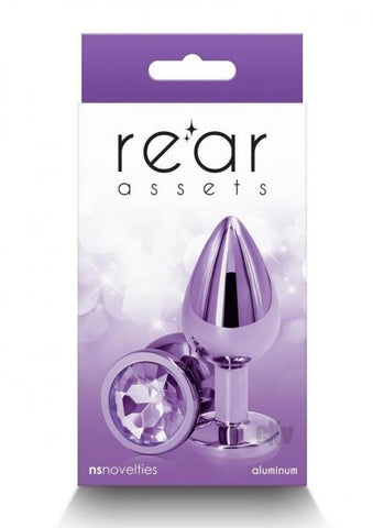 Rear Assets Metal Anal Plug Medium Purple