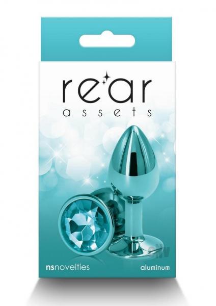 Rear Assets Metal Anal Plug Small Teal