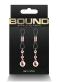 Bound Nipple Clamps D1 Rose Gold