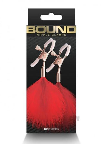 Bound Nipple Clamps F1 Red