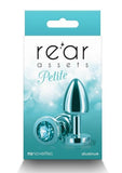 Rear Assets Petite Metal Anal Plug Teal