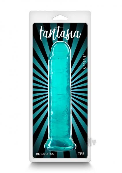 Fantasia Upper 8 In. Jelly Dildo Teal