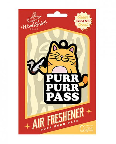 Wood Rocket Air Freshener Purr Purr Pass