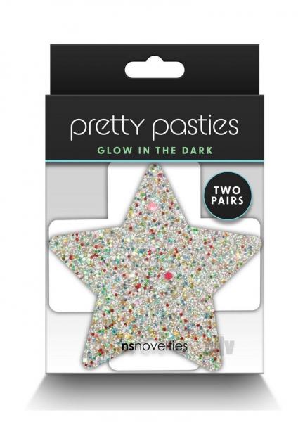 Pretty Pasties Star & Cross Glow 2 Pair