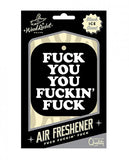 Wood Rocket Air Freshener Fuck You You Fucking Fuck