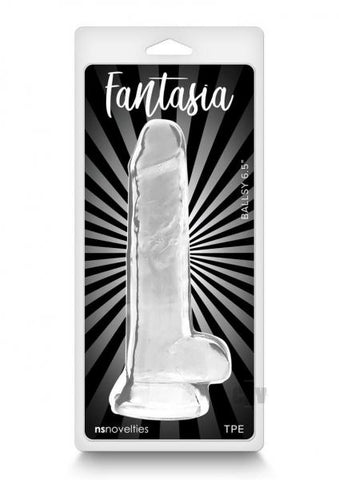 Fantasia Ballsy 6.5 In. Jelly Dildo Clear