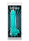 Fantasia Ballsy 7.5 In. Jelly Dildo Teal