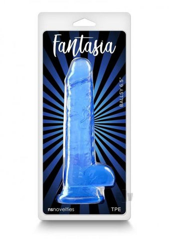 Fantasia Ballsy 6.5 In. Jelly Dildo Blue