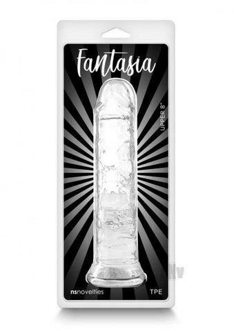 Fantasia Upper 8 In. Jelly Dildo Clear