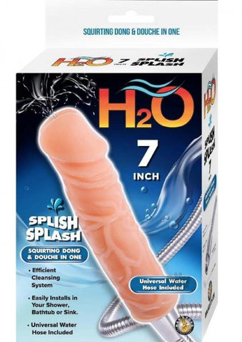 H20 Splish Splash 7 In. Dildo Douche Beige