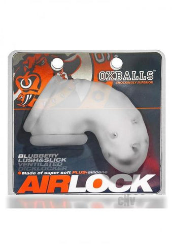 Oxballs Airlock Air-lite Vented Chastity Clear Ice