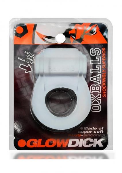 Oxballs Glowdick Cockring With Led Clear Ice