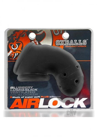 Oxballs Airlock Air-lite Vented Chastity Black Ice