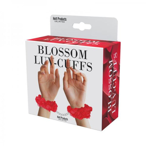 Blossom Luv Cuffs Flower Hand Cuffs Red