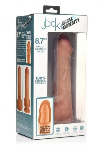 Jock Dual Dense Uncut Dildo 8.7 Tan