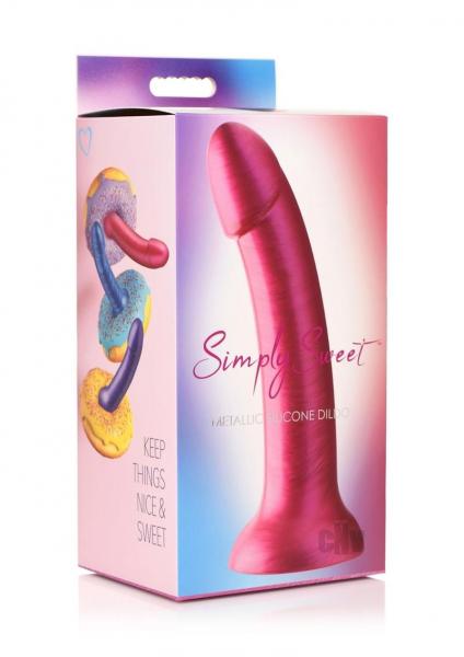 Simply Sweet Silicone Dildo 7 Pink