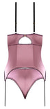 Magic Silk Sensual Desires Basque And Tanga Set Mauve S/m