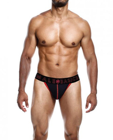 Male Basics Neon Thong Red Md