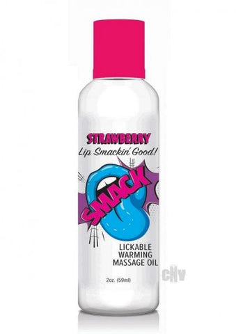 Smack Massage Oil Strawberry 2oz