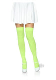 Nylon Over The Knee Os Neon Green