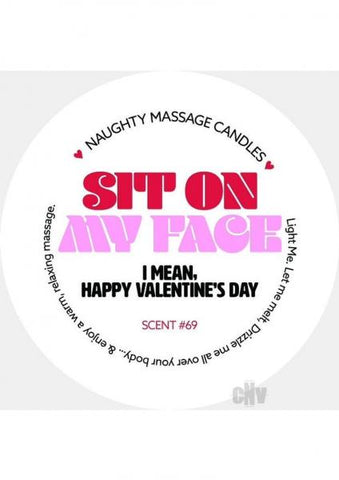 Kama Sutra Mini Massage Valentines Candle - 1.7 Oz Sit On My Face