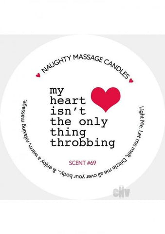 Kama Sutra Mini Massage Valentines Candle - 1.7 Oz Throbbing Heart