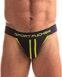 Sport Fucker Jersey Jock - L Black/green