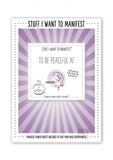 Manifest Greeting Card Peaceful Af
