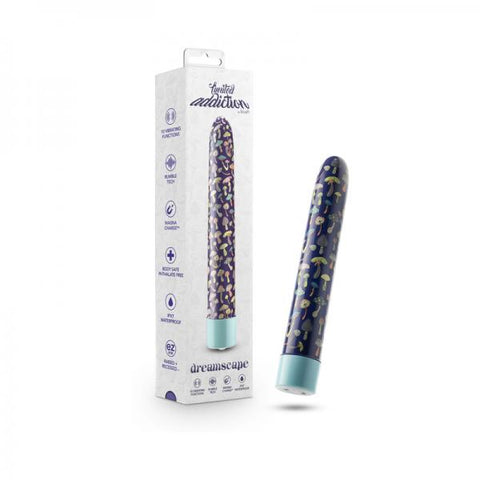 Limited Addiction Utopia Rechargeable 7 In. Vibrator Aqua