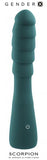 Gender X Scorpion Rechargeable Silicone Vibrator Teal