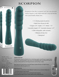 Gender X Scorpion Rechargeable Silicone Vibrator Teal