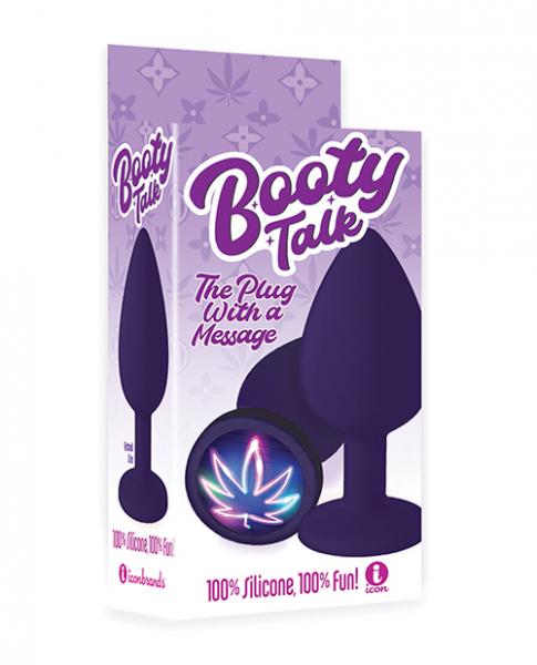 The 9's Booty Calls Neon Leaf Plug - Purple