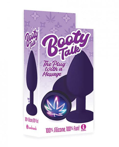 The 9's Booty Calls Neon Leaf Plug - Purple